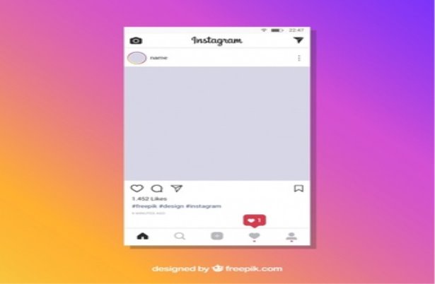 Исходный шаблон instagram с уведомлениями | Бесплатно векторы